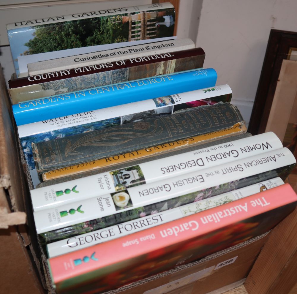 A collection of garden reference books: